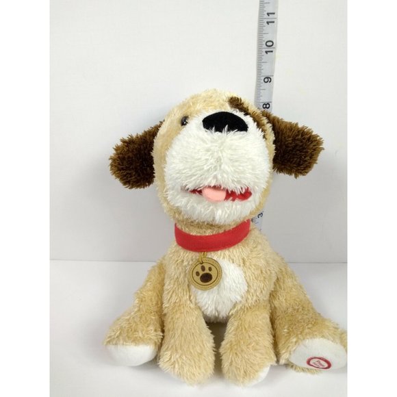 Dog Animated Plush Brown Talking Cocker Spaniel Puppy Hallmark 10" Stuffed Toy - Picture 6 of 11